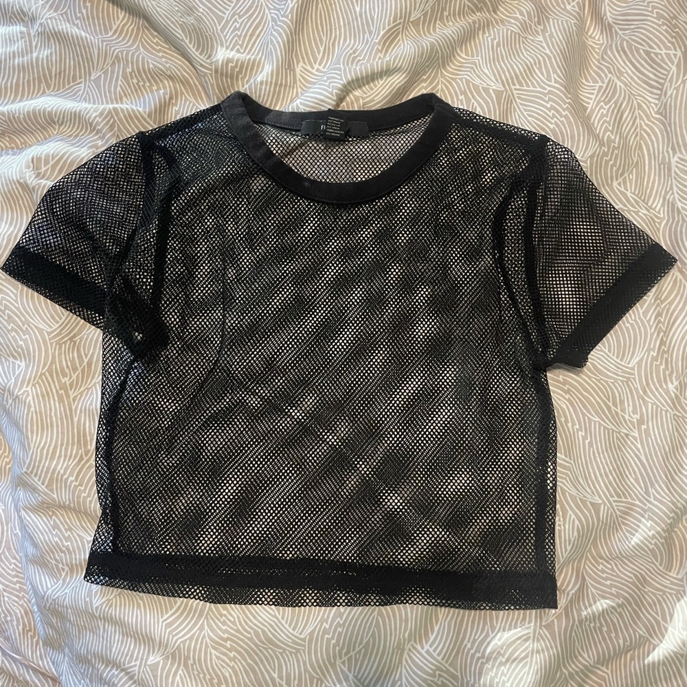 Forever 21 mesh croptop